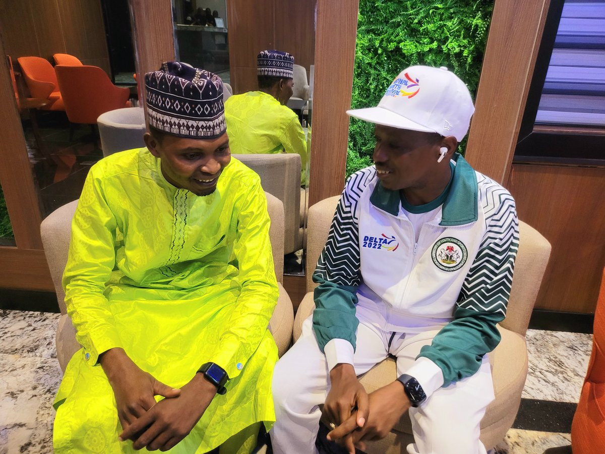 AbuKusada's tweet photo. #KiKProject #Legislativework
While in Asaba, Delta state for the closing ceremony of the 21st Annual National Sports Festival, I'm opportune to meet with my constituents living in Delta state including my Amb from Warri, Basiru Ishaq Yandoma. Anywhere #MypeopleFirst ππ€π https://t.co/0ykyWdter2