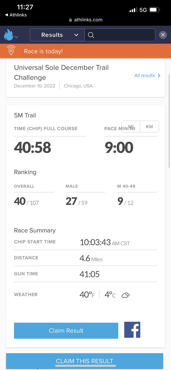 sdonoghue48's tweet photo. First trail race in over a year but felt good to be back at it! The @UniversalSole December trail challenge. Also, my age group is fast! #USole #runCHI https://t.co/eKrUInQOFg