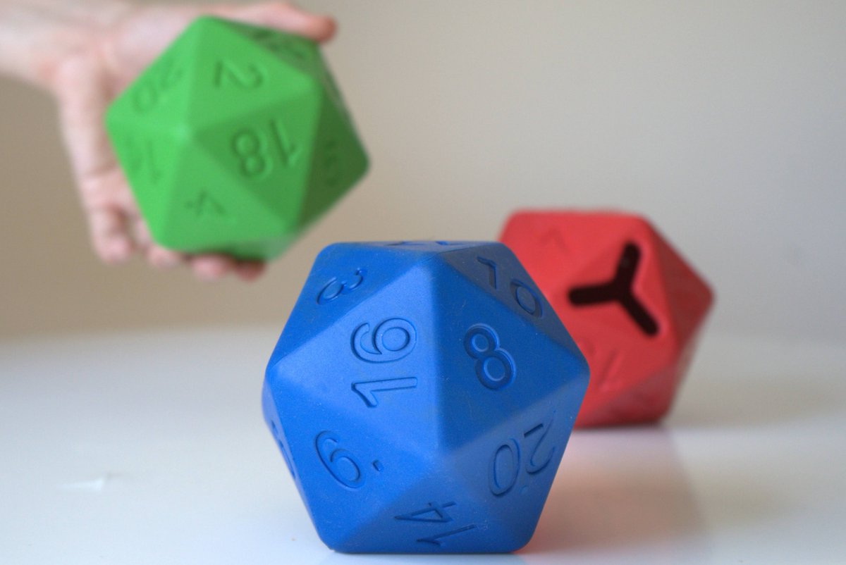 pawlymorph's tweet photo. Hey there #ttrpg family and friends!
As a thank you for the outpouring of support we've gotten this holiday season we wanted to try out having our first giveaway! 
We'll be sending a one of our D20s to 3 different people, just❤️ and 🔁 this post for a chance to win! https://t.co/Qbr32HK0Bl