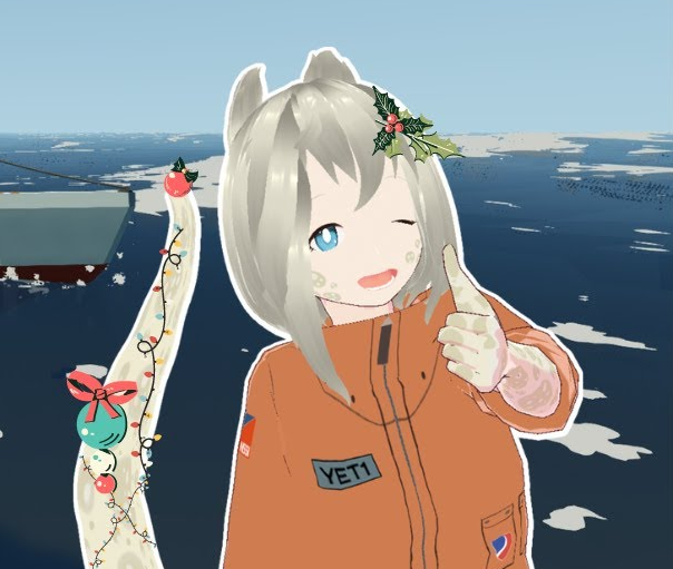 _yetichxn's tweet photo. Yeti is back and all christmas'd up! I stream Stormworks and "rescue" people, hope you stop by! 🧡

(link in replies) https://t.co/IMQWI4nFVJ
