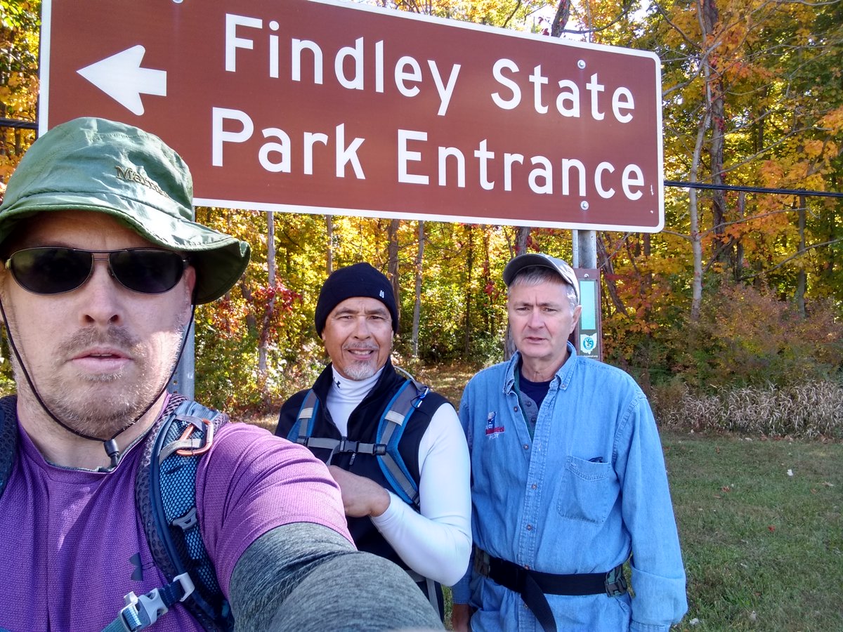 hikethebt's tweet photo. Congrats to Patrick Buffington (left) for completing the 1,400+ mile #BuckeyeTrail! He began his #sectionhiking journey on March 18, 2018 & ended this year on Oct. 8 at Findley State Park. John Chappel (middle) finished the BT with the Cleveland Hiking Club in Nov. 2020. (1/2) https://t.co/umRz5XDlNh
