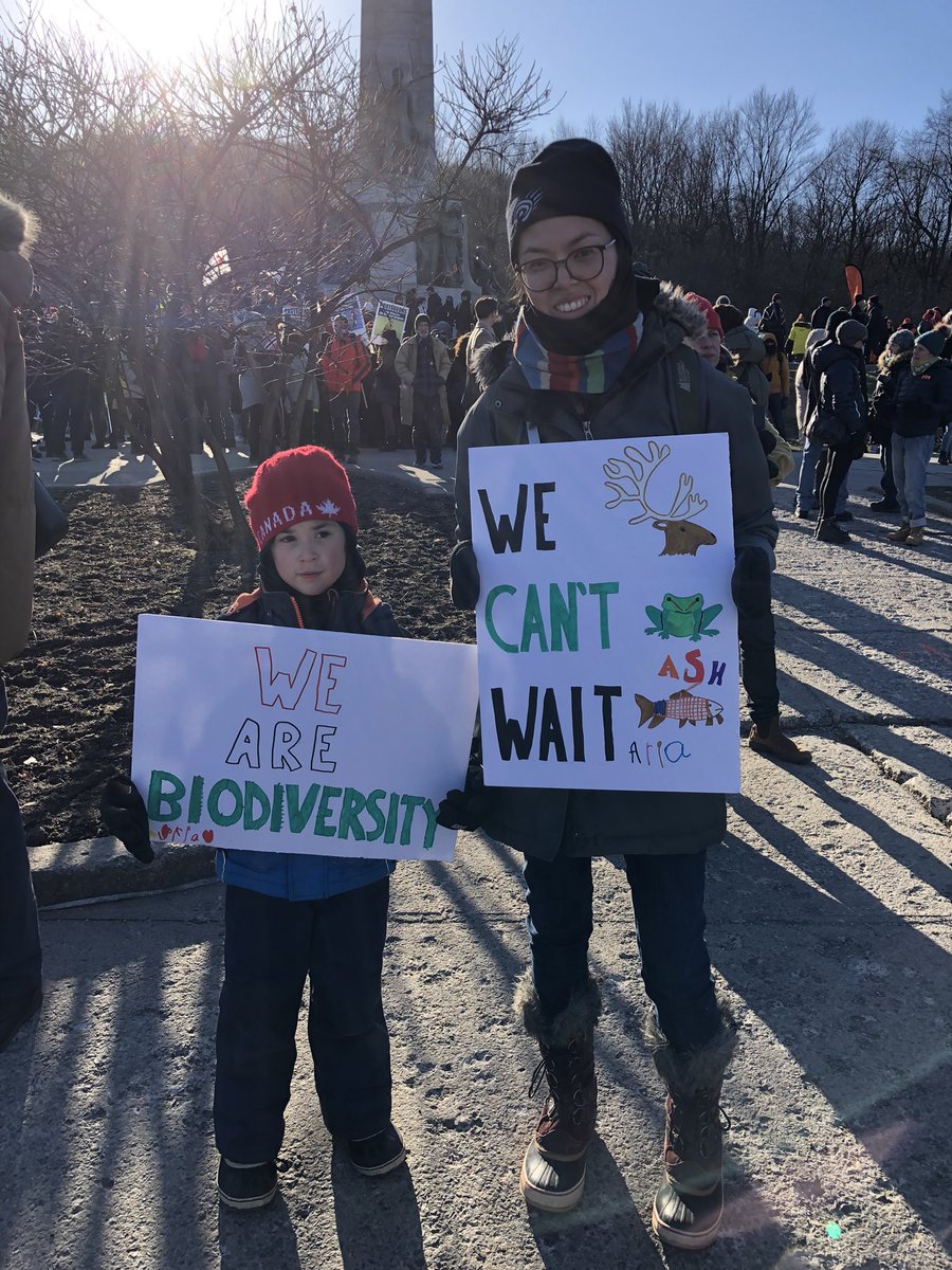 cpaws's tweet photo. Getting ready to start marching. Spirits are high despite the cold! #CPAWSinAction #COP15 https://t.co/ZfZmqKAZuh