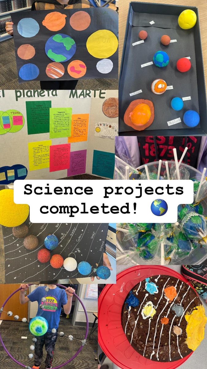 Mis abejitas de 4to grado hicieron un trabajo maravilloso en sus proyectos del Sistema Solar! <a href="/EscuelaKeyAPS/">Escuela Key Elementary</a> ✨🐝🪐