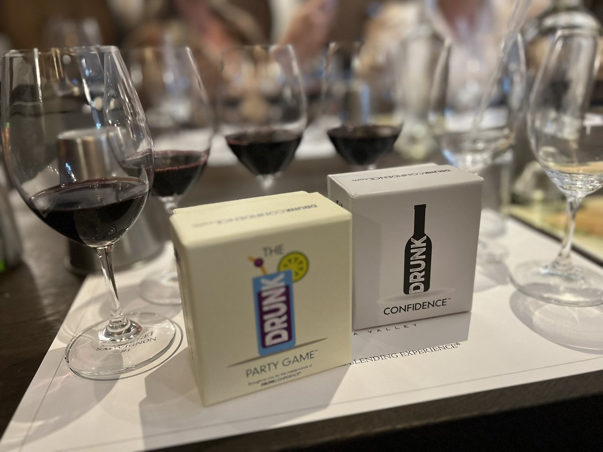 Drunk Confidence &amp; The Drunk Party Game pair nicely with  great wines!