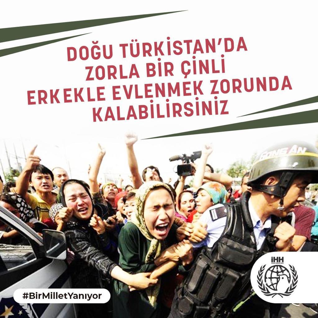 Doğu Türkistan'da zorla bir Çinli erkekle evlenmek zorunda kalabilirsiniz!
 #BirMilletYanıyor