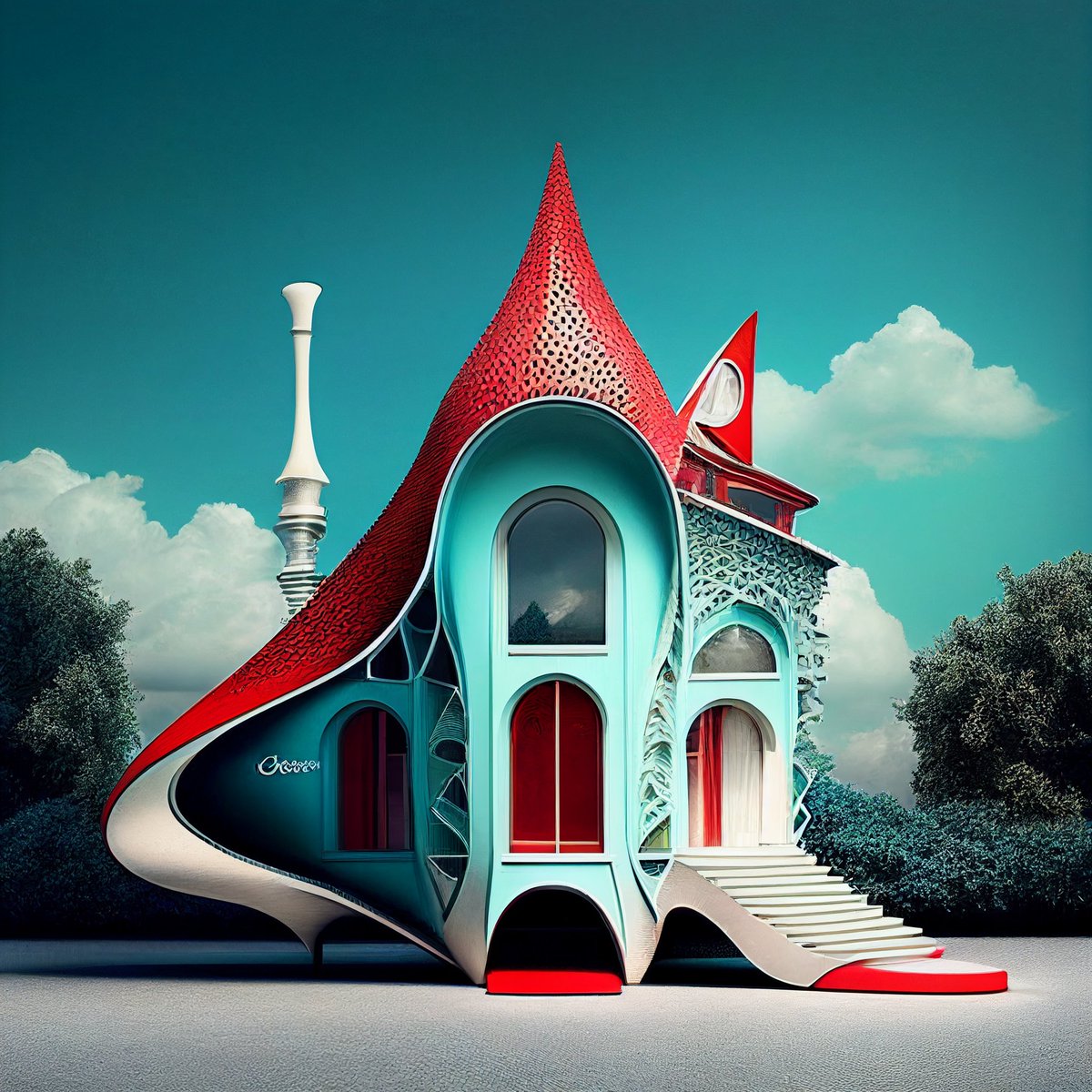 FormSyntax's tweet photo. House Explorations - Fanciful
.
#architecture #Design #aiart https://t.co/uzIUUMoTYN