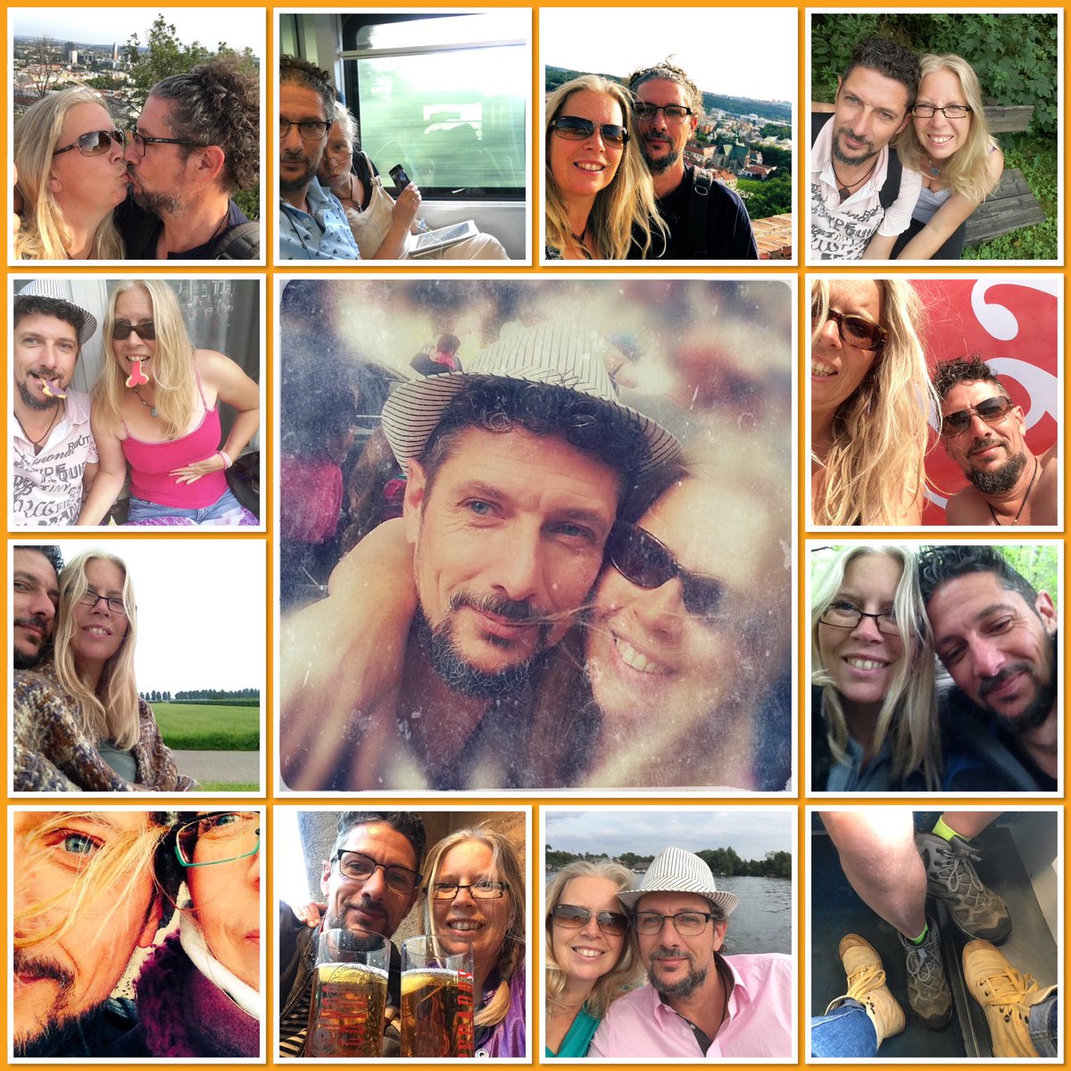 JolanAngel's tweet photo. 8 heerlijke jaren samen en 2 jaar getrouwd met mijn grote Twitter-liefde @uitzonderlijkik 
Een papieren huwelijk, daarom een vaas van papier maché van zoonlief en schoondochter 😂 ❤️❤️ https://t.co/SFMtRcDMcV