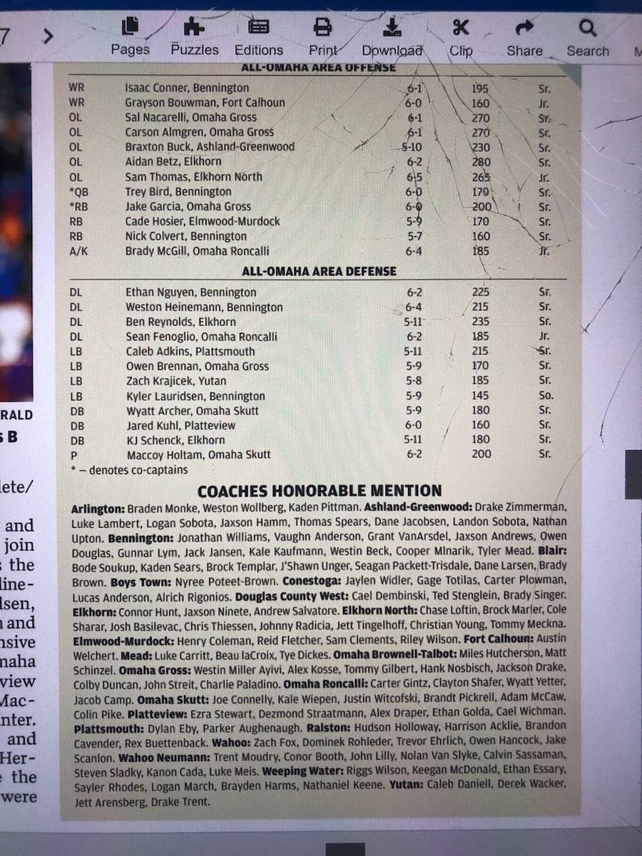 OWH All-Area Team
1st Team - Braxton Buck
HM - Jaxson Hamm, Luke Lambert, Logan Sobota, Nathan Upton, Dane Jacobsen,Drake Zimmerman, Landon Sobota, Thomas Spears
Congrats!
#playwithHEART 
#buildOURhouse 
#AGRise