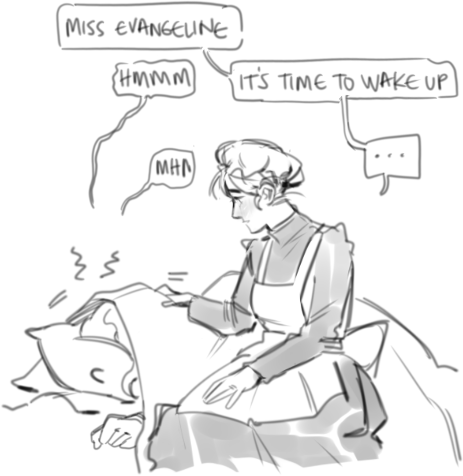 dachell_ART's tweet photo. 🌹Miss Evangeline's maid 🪷 (II) https://t.co/p9ZhGcU2sr