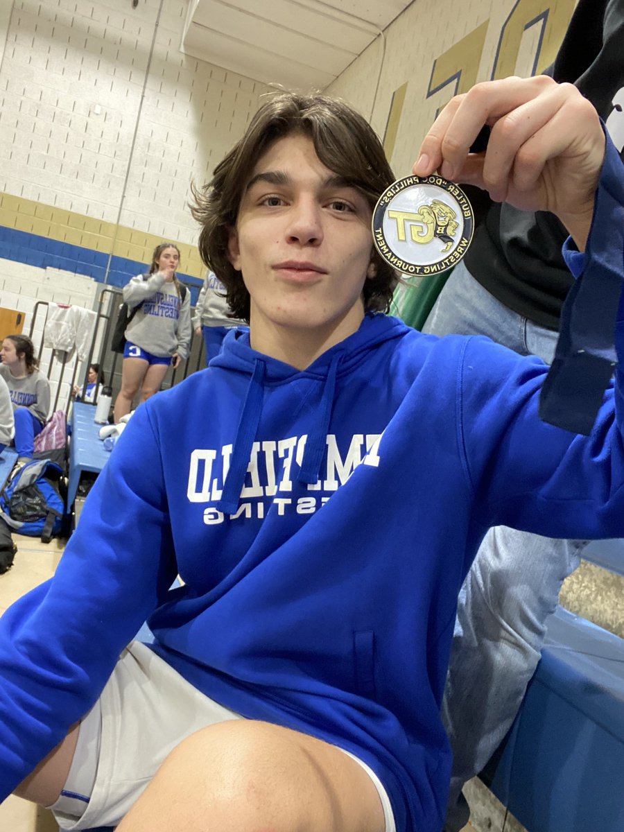 First medal for Turner Pierce as a Hempfield Spartan!