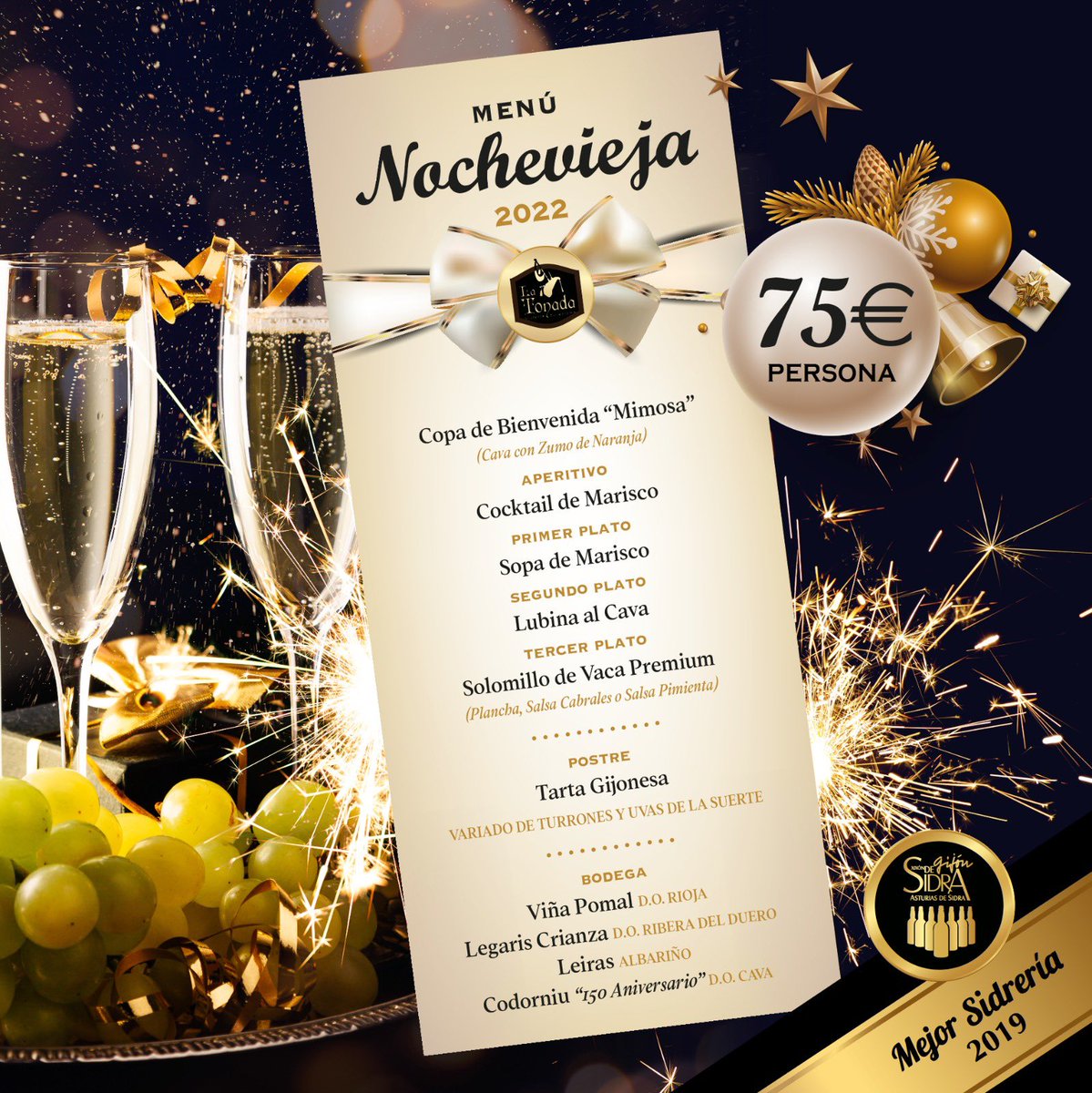 Reserva tu mesa, plazas limitadas.