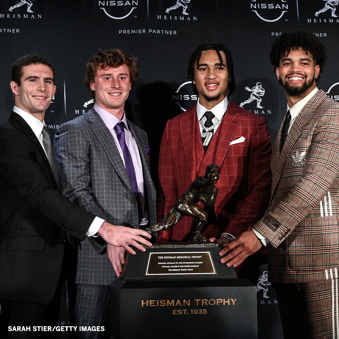 The Heisman finalists have arrived 👏 Who's taking home the trophy? 🤔