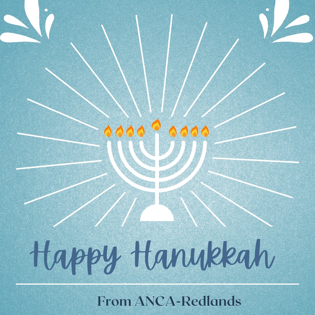 ANCARedlands's tweet photo. Happy Hanukkah, from #ANCARedlands! https://t.co/gV20RBkK8h