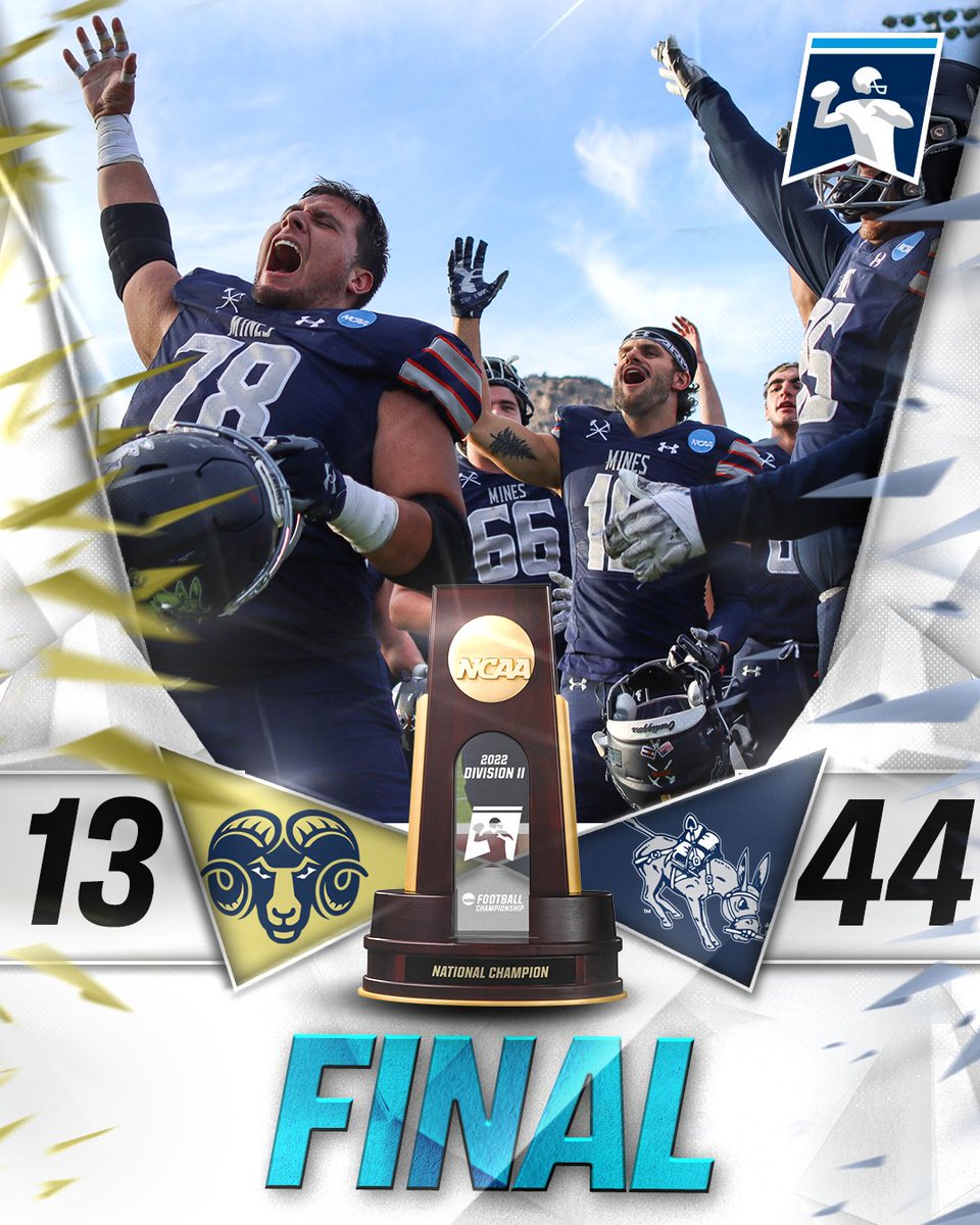 FOR THE FIRST TIME IN PROGRAM HISTORY <a href="/MinesFootball/">Mines Football</a> WILL PLAY FOR A #D2FB NATIONAL CHAMPIONSHIP ‼️

📊 on.ncaa.com/D2FBsucsm
🔗 on.ncaa.com/D2FBsp