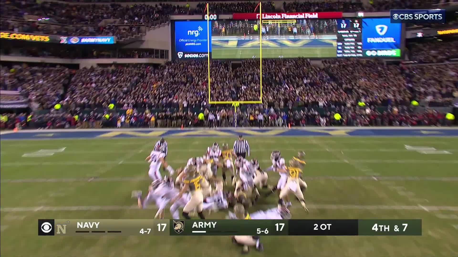 CBS Sports on Twitter "THE KICK IS GOOD. ARMY WINS IT IN OVERTIME