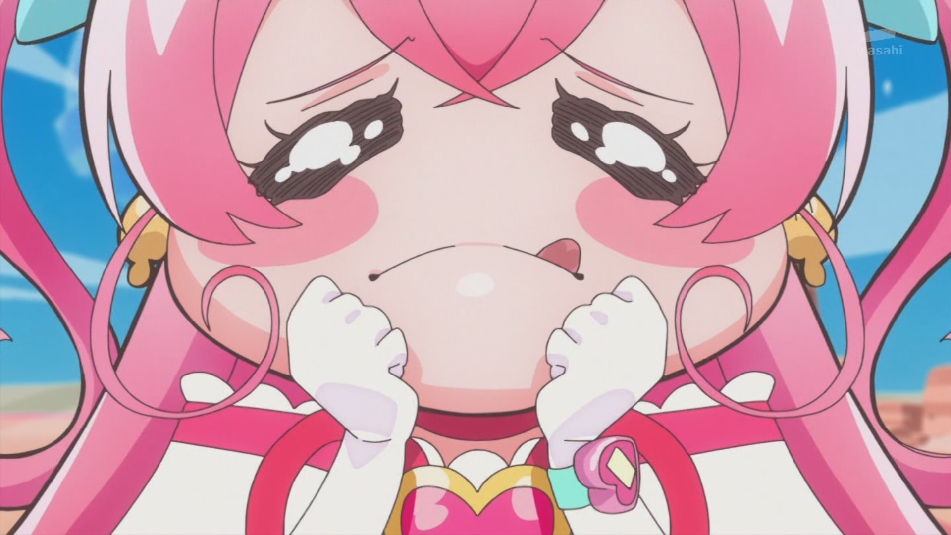 戦闘中に飯を食うのはトロプリ以来ですね #nitiasa #precure 