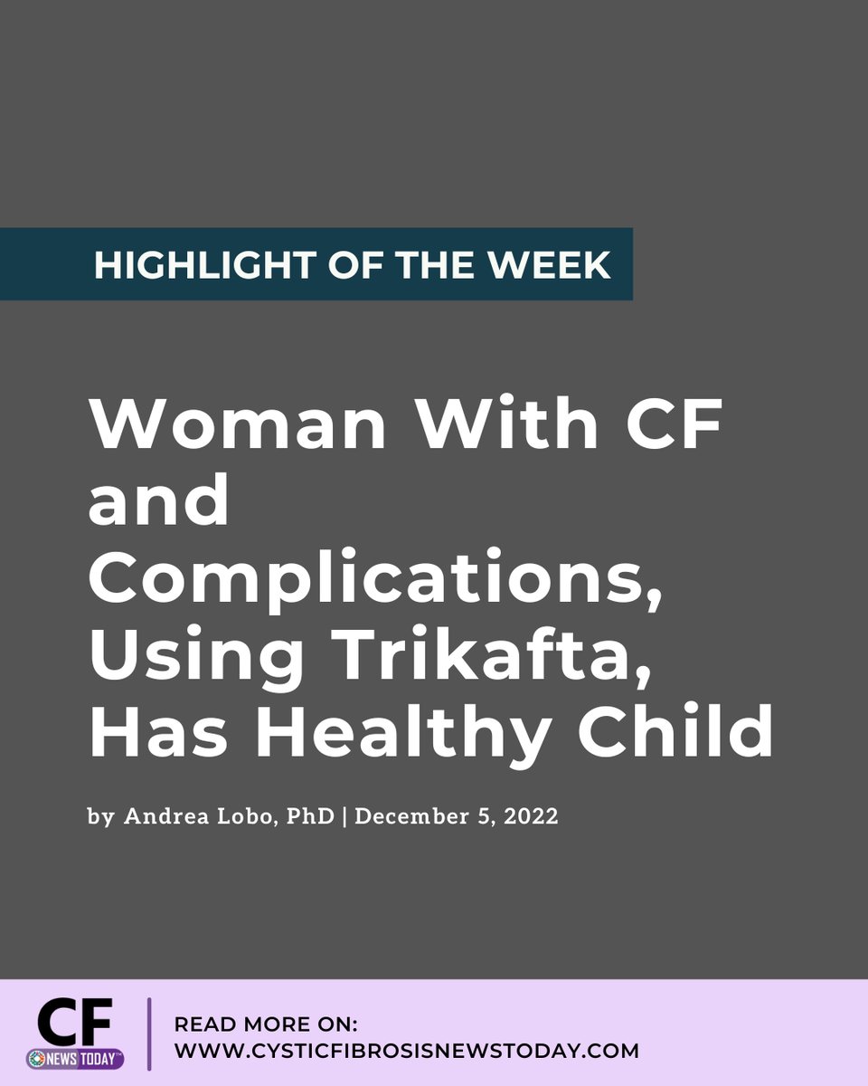 CFNewsToday's tweet photo. Here is this week's most-read article featured on our #CFNewsToday website! Are you caught up?
https://t.co/ygxo0IHOPX
#cysticfibrosisnewstoday #cysticfibrosis #livingwithCF #CFnews #CF #treatingCF #CFtreatments #CFmedication https://t.co/P6Vj3Ns7Fv