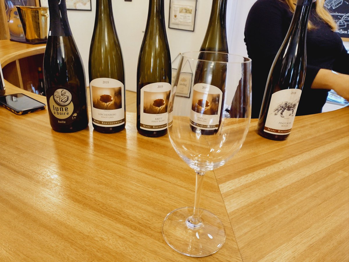 Another tasting this weekend. Biodynamic wine by Marc Kreydenweiss from Alsace enjoyed the Pinot Blanc and Pinot Boir.