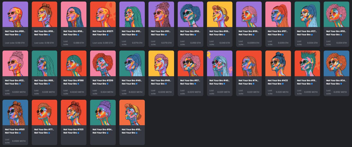 We have just swept 29 NFTs from the winner of our whale vote <a href="/NotYourBroNFT/">Not Your Bro 🇦🇺</a>!

As long as you have an NFT from our collection, you have a chance to win one 🎉