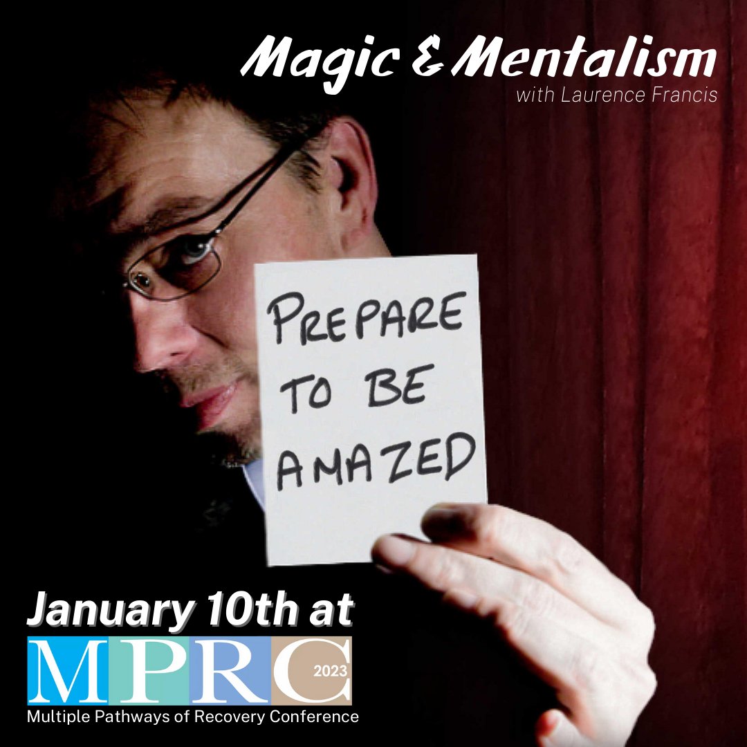 CCAR4Recovery's tweet photo. Tuesday evening at #MPRCFL2023 we will have Laurence Francis performing a live show that is sure to blow your mind ๐โจ
Don't miss out on everything THE National Recovery Conference has to offer - register today: https://t.co/YNp0HokqAv
#recoveryconference #magicshow https://t.co/NdhD0D6qAf