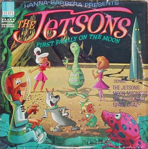 TimeLordDrew61's tweet photo. Four Hanna Barbera Records from my childhood. Loved listening to these classics on vinyl as a kid. #HannaBarbera #TheManCalledFlintstone #JohnnyQuest #TopCat #TheJetsons https://t.co/hARFXs0RYQ
