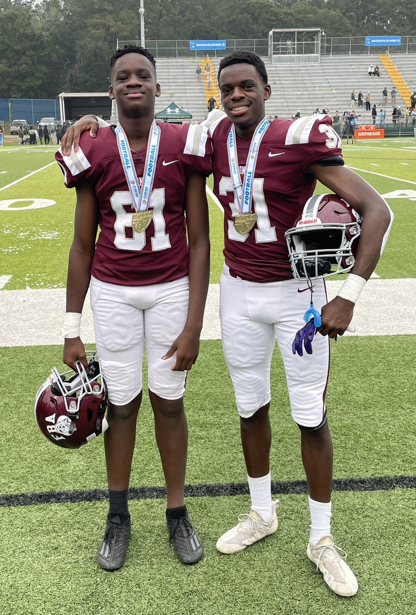 iCFOJohn's tweet photo. Never won a state championship as a player but won one as a parent today.

Congrats to my boys. It’s rare to play with your sibling &amp; even more out of the norm to be on a state championship team together.
In 20 years, they’ll really cherish today.
#FHSAA @FBA_Athletics_ 
#Champs https://t.co/BOyoxU1WuX