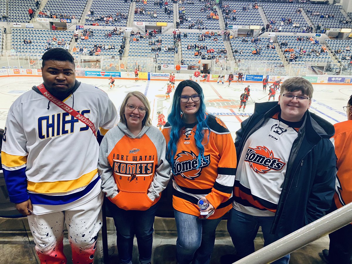 First hockey game #LetsGoKomets