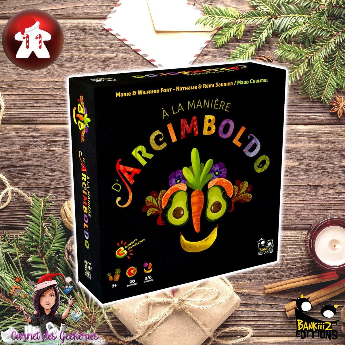_Hina___'s tweet photo. 🎅 #CONCOURS 🎄 𝐂𝐚𝐥𝐞𝐧𝐝𝐫𝐢𝐞𝐫 𝐝𝐞 𝐥'𝐀𝐯𝐞𝐧𝐭 🎁 Case n°11

Aujourd'hui, vous allez vous prendre pour un grand artiste avec des fruits &amp; des légumes !

🎁 A gagner : A la manière d'Arcimboldo 
🎄 RT + Follow @_Hina___  &amp; @BankiiizEdition 
  
 🌟Fin le 17/12/22
🇫🇷🇧🇪
#j2s https://t.co/M0DjfogaTO
