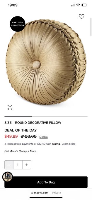 If you want to make me smile please send me for this pillow. I will be the happiest girl in the world