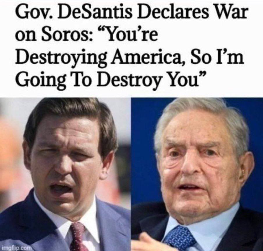 Le Gouverneur de Floride, Ronald Dion DeSantis, déclare la guerre à Soros «Vous détruisez l’Amérique alors je vais vous détruire» 

En France, pas un seul politique n’aurait le courage de parler de cette façon, ouvertement.