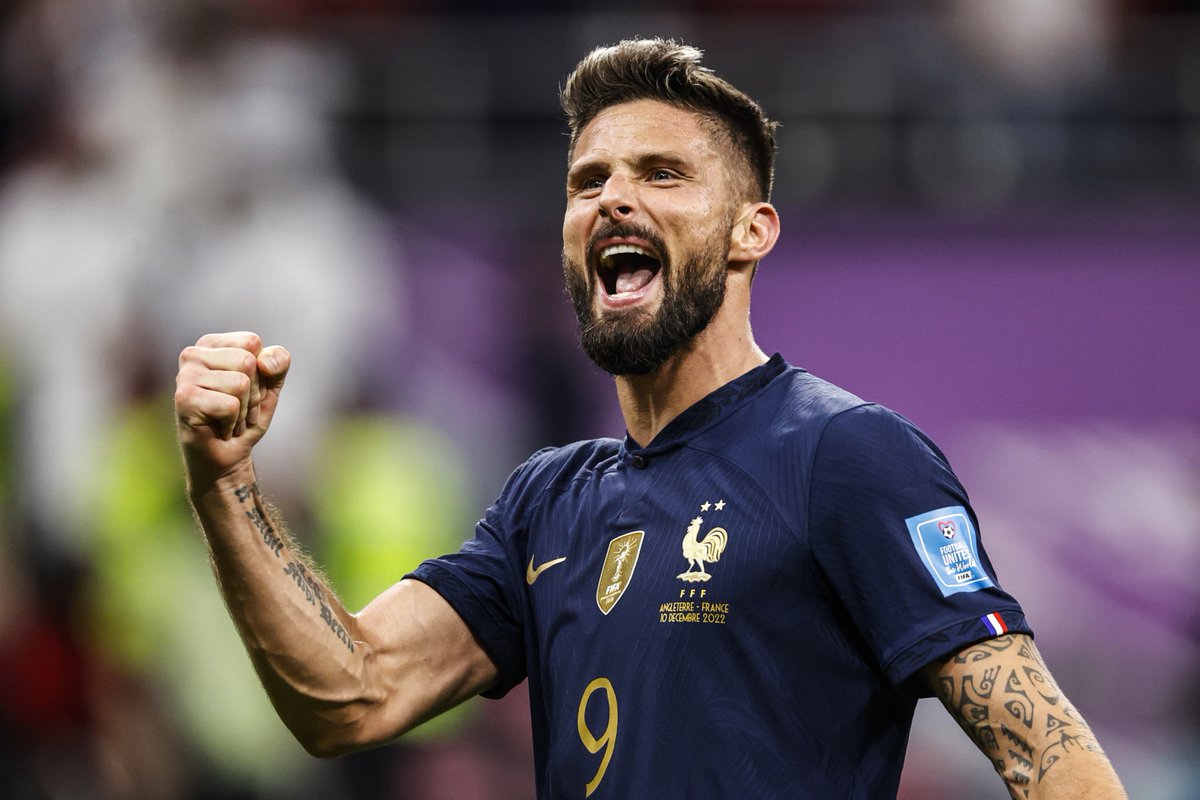 FIFAWorldCup's tweet photo. The final four 🇫🇷 🇭🇷 🇦🇷 🇲🇦 

#FIFAWorldCup #Qatar2022 https://t.co/yRHBh6C7ZM