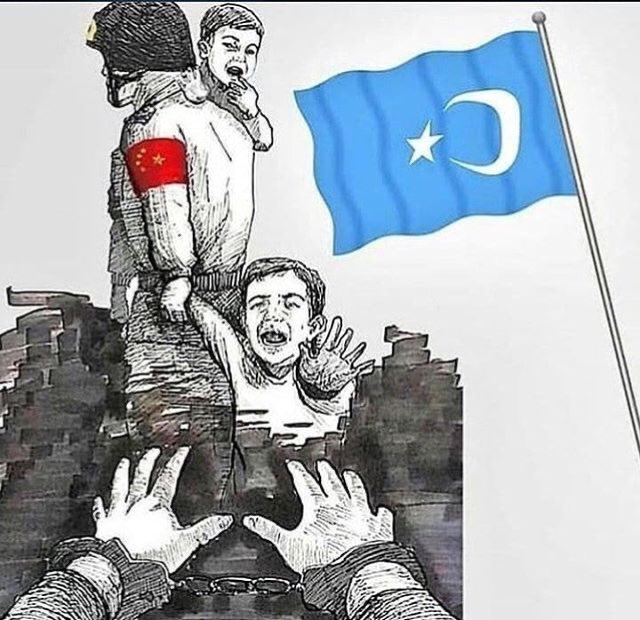 tayyartercan's tweet photo. Çin, işgal ettiği #DoğuTürkistan'da Müslüman Uygur Türklerini soykırımla yok ediyor.
3 milyondan fazla Doğu Türkistanlı kamplarda işkence altında ölüme gidiyor, milyonlarcası köle işçi olarak çalıştırılıyor. Uygur çocukları kreş kamplarda komünist yetiştiriliyor
#BirMilletYanıyor https://t.co/KzOloIbJCg