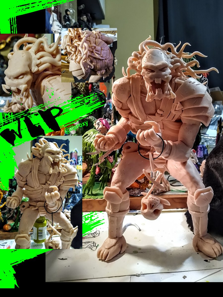 illproxy's tweet photo. #WorkinProgress Predator sculpture in the style of @artofmmignola !!!

#Predator  #sculpture  #sculpt #scifi #scifiart #illproxy #Sculptor #artistsontwitter #thepredator #horror #popculture #toys #figures https://t.co/JNrbt9IT7O