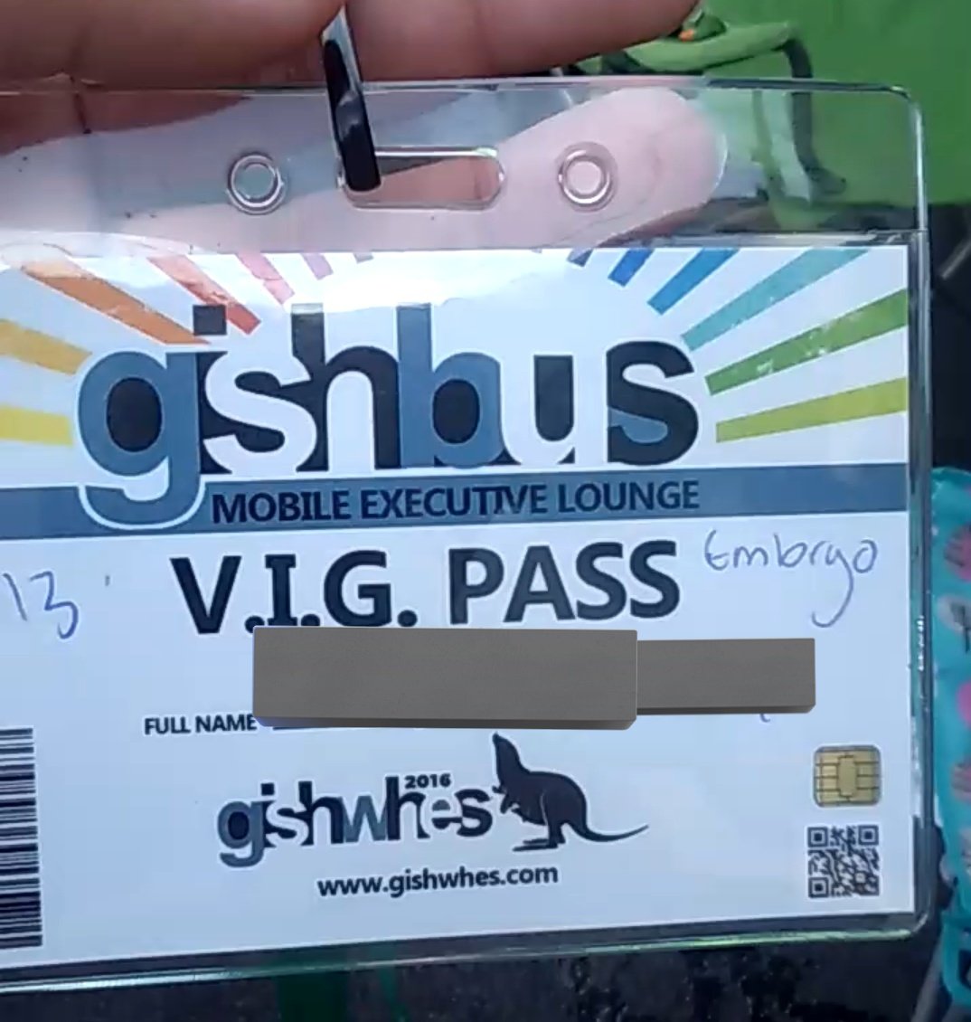 GishTea's tweet photo. Anyone still have their badge from gishbus? #GISH https://t.co/6es2NFsFpY
