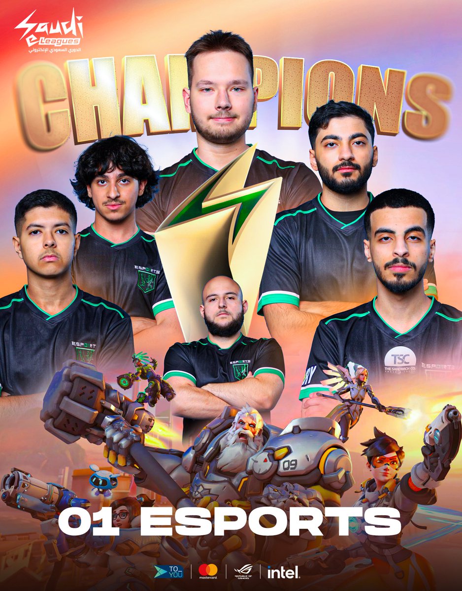 الدوري السعودي للرياضات الإلكترونية (@saudieleague) on Twitter photo رسميًا 📣
نادي <a href="/01_Esports/">01 Esports</a> هم أبطال بطولة Overwatch 2 في النسخة الثانية من قمة المنافسة السعودية 🏆
ألف مبروك يا أبطال 👏🏻 رسميًا 📣
نادي <a href="/01_Esports/">01 Esports</a> هم أبطال بطولة Overwatch 2 في النسخة الثانية من قمة المنافسة السعودية 🏆
ألف مبروك يا أبطال 👏🏻