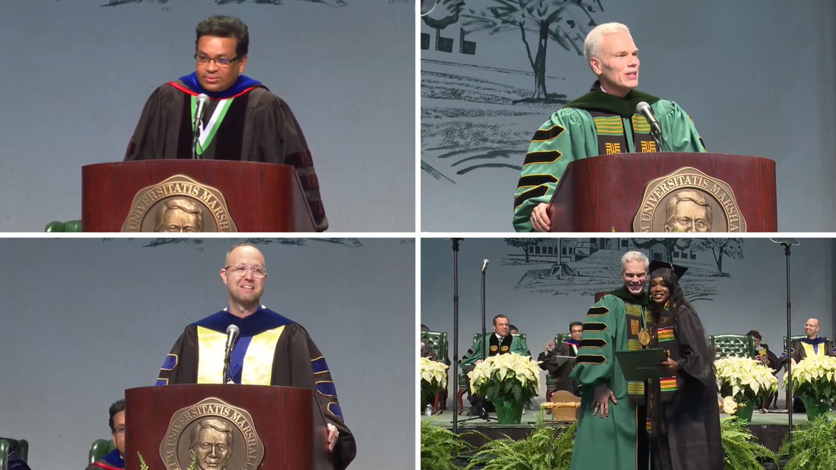 Our winter commencement took place this morning, celebrating a total of 1,106 candidates for graduation.  Mr. Josh Brunty, associate professor of digital forensics, gave the commencement address.  Congratulations, 
<a href="/marshallu/">Marshall University</a> graduates! #Classof2022