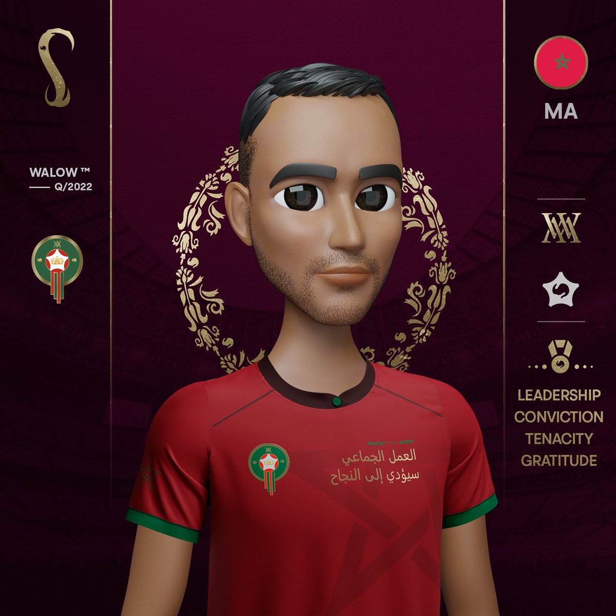 walowsok's tweet photo. Morocco, the WALL of the #WorldCup, just became the first African team to reach the semifinals. Even Elon Musk talked about it! 

Get the Official #Walows NFTs here: https://t.co/6Y0pNf711y

@espn #WalowsQatar #MoroccoVsPortugal #FFC #dimamaghreb #Palhinha #elonmusk #portugal https://t.co/adsetfVG4x