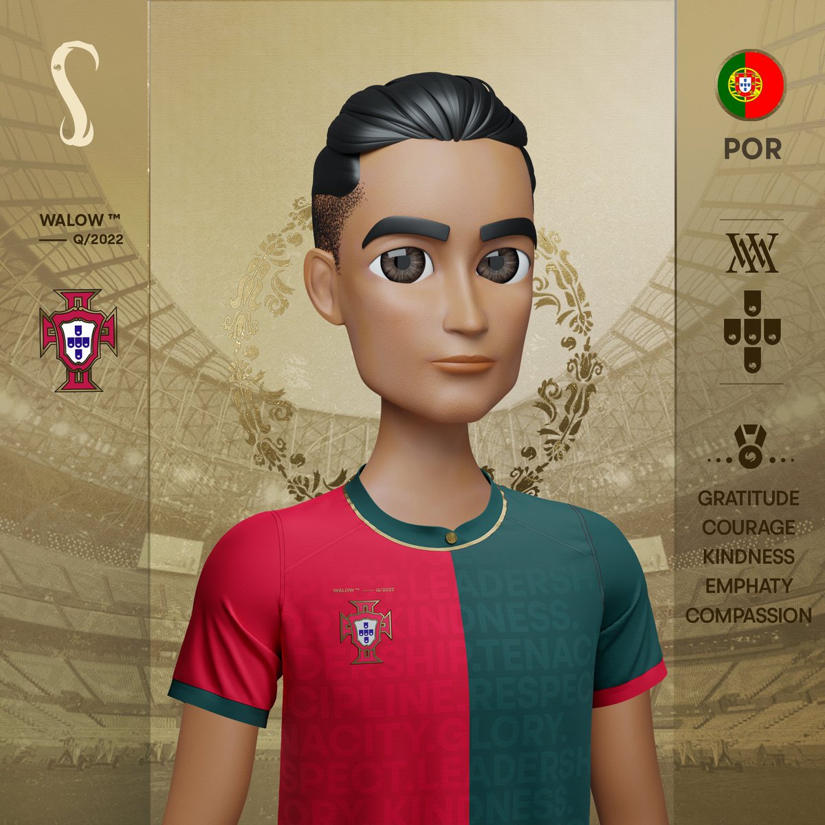 walowsok's tweet photo. Morocco, the WALL of the #WorldCup, just became the first African team to reach the semifinals. Even Elon Musk talked about it! 

Get the Official #Walows NFTs here: https://t.co/6Y0pNf711y

@espn #WalowsQatar #MoroccoVsPortugal #FFC #dimamaghreb #Palhinha #elonmusk #portugal https://t.co/adsetfVG4x