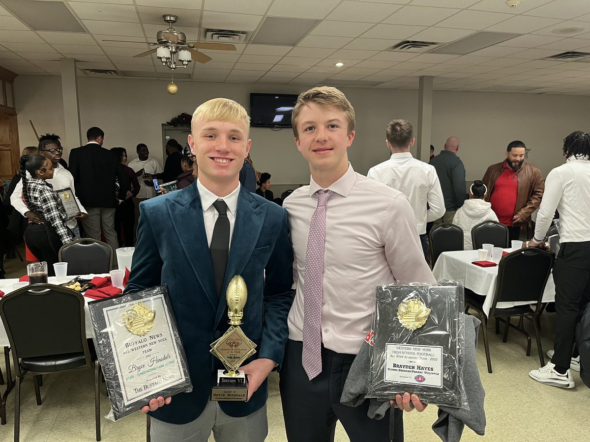 Congratulations to our <a href="/bhinsdale2025/">Bryce Hinsdale</a> and Brayden Hayes on their recognition today at the Dick Gallagher Banquet!