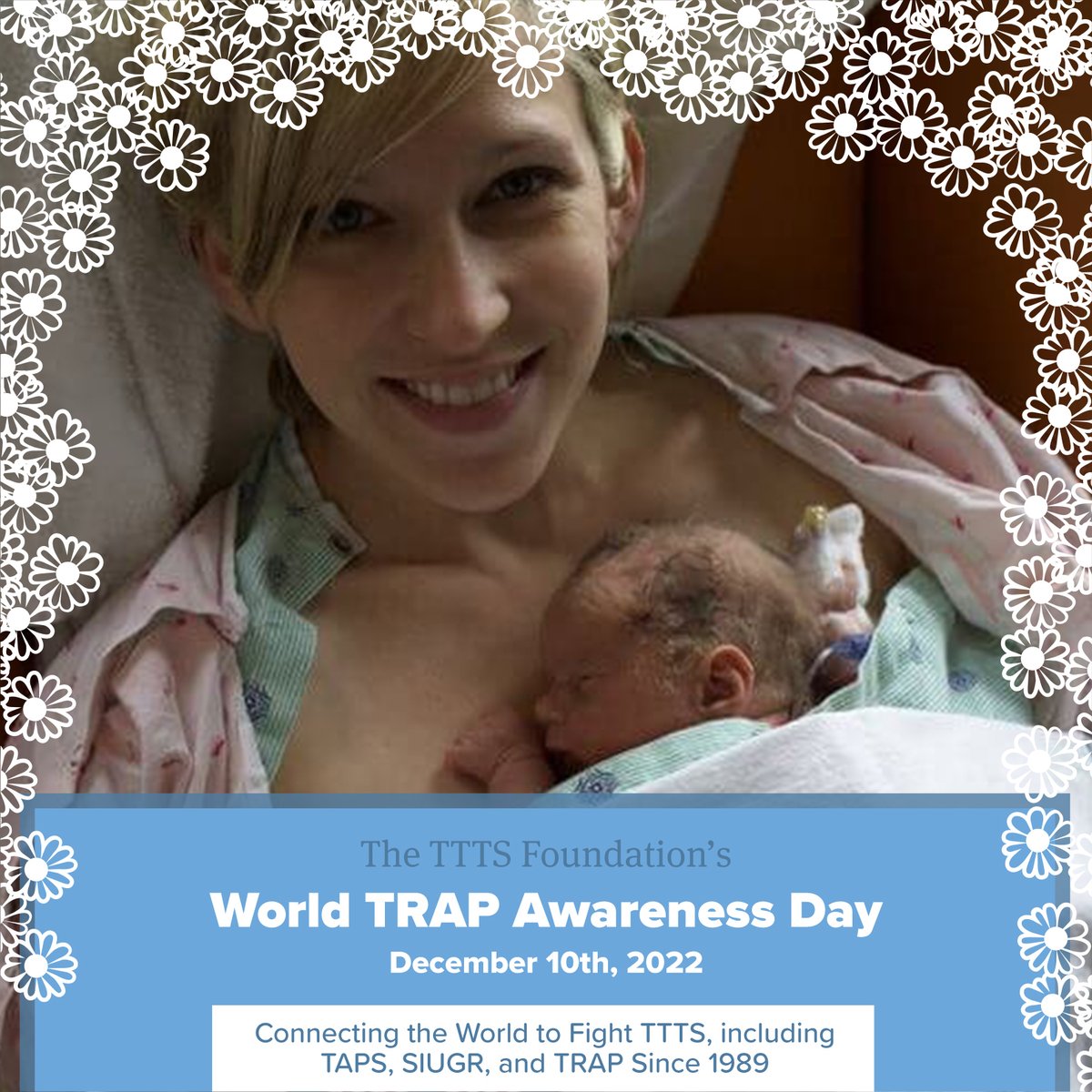 TTTSFoundation's tweet photo. December 10th- World #twinreversedarterialperfusionsequence Day.  Don't say monster or acardiac twin, but #daisybabies and #daisybabybuds. Some daisy babies need more light to bloom. @TTTSFoundation is fighting for the day after the dark storm when babies have the light to bloom. https://t.co/S0CDgedxFI
