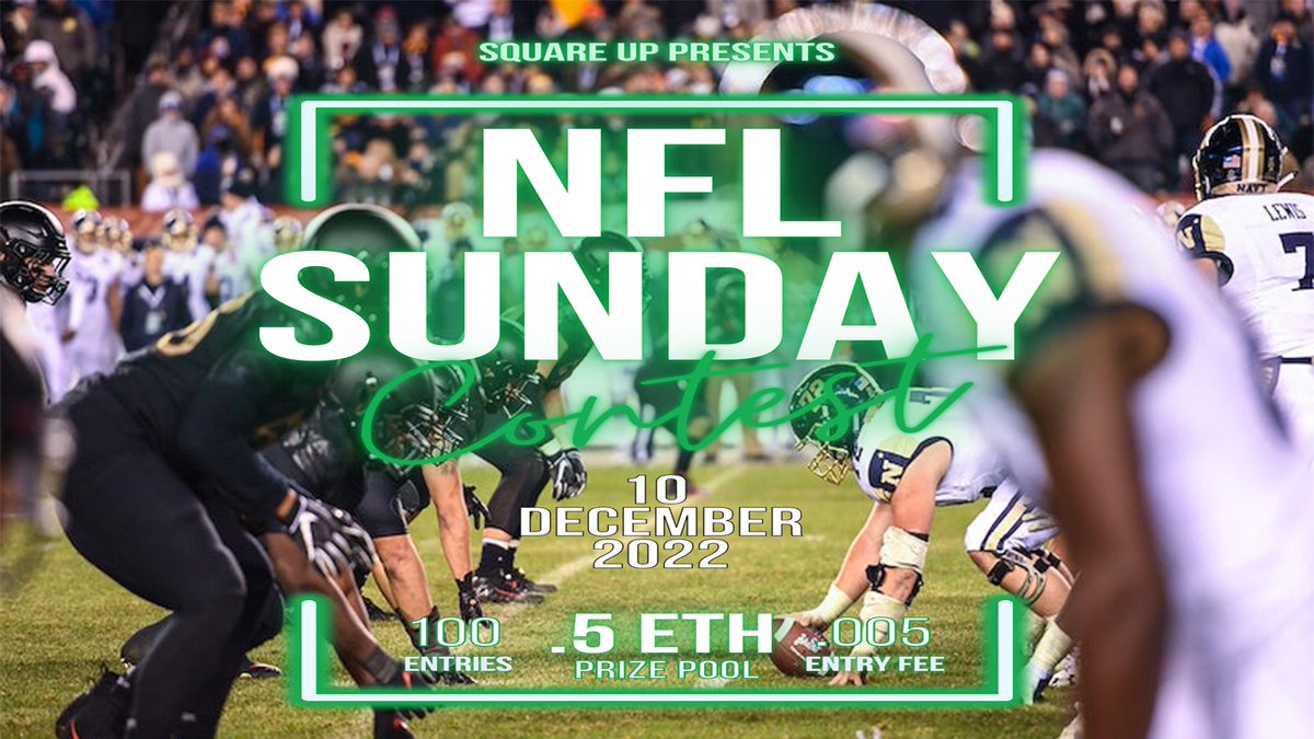 SquareUp’s first paid entry NFL contest opens up tonight!

Join discord.gg/squareup to submit a wallet for access!