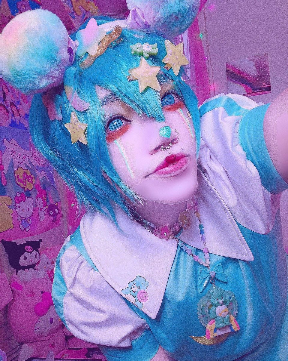 Care bear #wishbear #makeup #artist #pastel #pastelgoth #femboy #carebearmakeup #carebearcosplay #decklynnmoo #decklynnkastle #carebearwishbear #emo #artist #edit #animeboy #wishbearmakeup #creativemakeup #ventartist #carebears #kawaii #decorakei