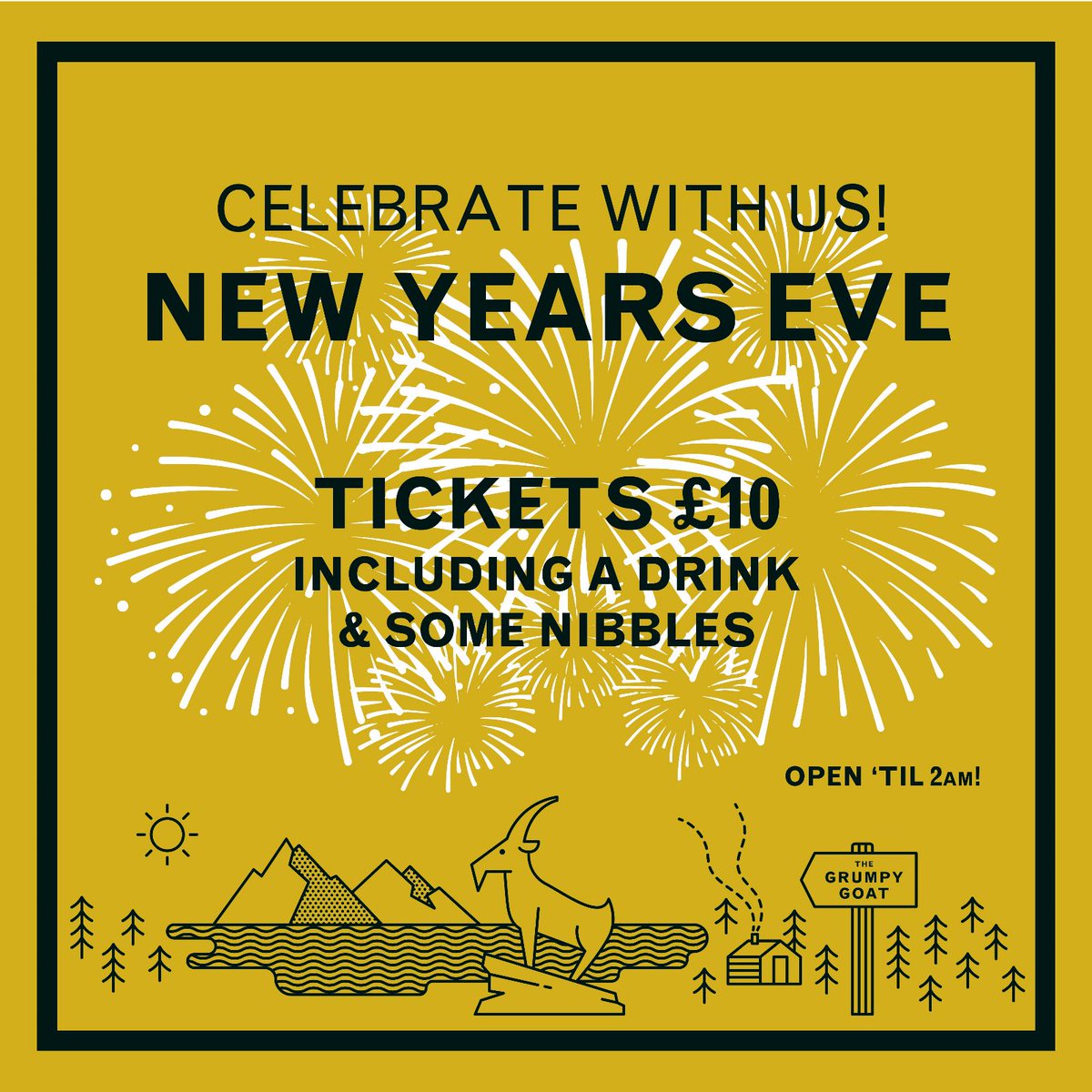 TheGrumpyGoat_'s tweet photo. New Years Eve Party!!! π₯³π₯³π₯³
We are throwing our first ever New Years Eve party in our awesome Goat bar ππ»πΉ
We'd love to celebrate with you π
Hit the link in our bio to grab your ticket π
https://t.co/XKYHlBzLoT
See you at the bar π€
#newyearseveparty #goatbar #rdguk https://t.co/zrfv7uXQnI