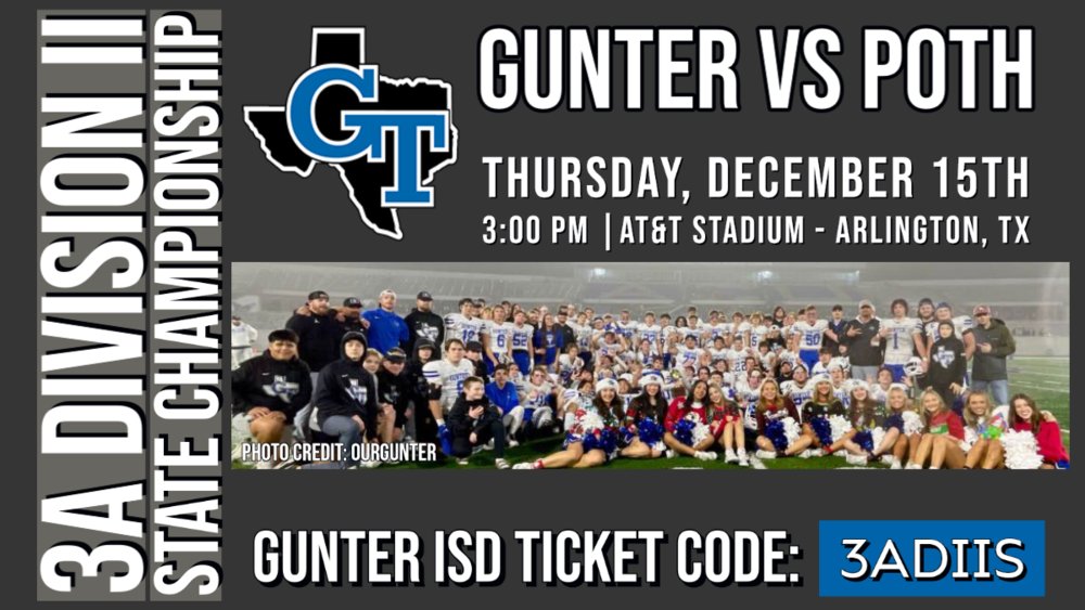GunterHSTigers's tweet photo. State Championship Information https://t.co/xO0Z2UFVCd https://t.co/31RNUSeqeg