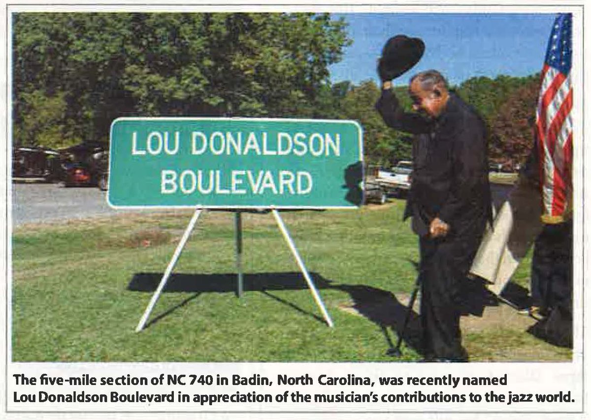 jazzleadsheets's tweet photo. Check out the fabulous LOU DONALDSON and the street named after him!
https://t.co/B9QoAH7Jsz https://t.co/Kx3wf4WZHl