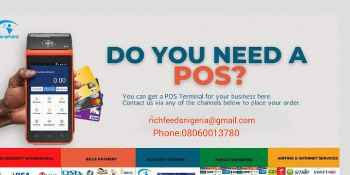 richfeeds_ltd's tweet photo. Buy POS Terminal 08060013780 https://t.co/8ggOU73S2a