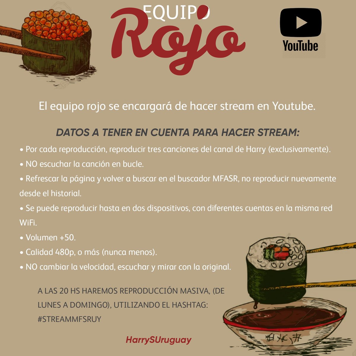 HarrySUruguay's tweet photo. ⚠️ !! ⚠️
Este Lunes 12 arrancamos con el proyecto, el cuál dura una semana (la siguiente es de descanso). Todos los días a las 20hs utilizaremos el hashtag: #StreamMFASRuy mientras hacemos streaming masivo.
Abajo dejaré dos colores, poner mg según en el equipo que deseen estar. https://t.co/tQeJ5VmXfJ