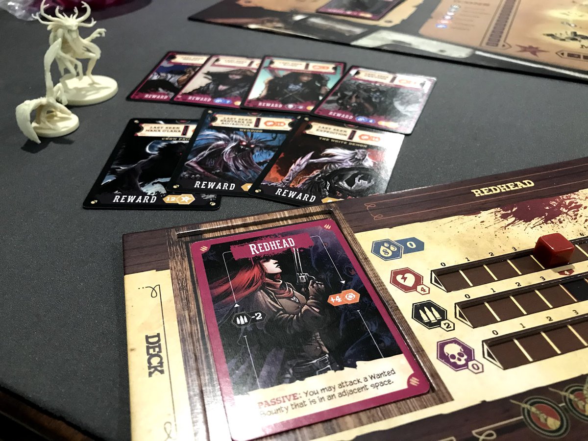 boardgamecrock1's tweet photo. #Top100 #boardgames #WaterPlease
44 - Few and Cursed (3rd year in top 100) @mgnade 
Just beats out Tyrants for deckbuilding w ACTION on the board - I've found that I can build some really cool combos &amp; I think the draw 2-pick 1 to add to your hand every turn is an Excellent twist https://t.co/vRNcOdJwGG