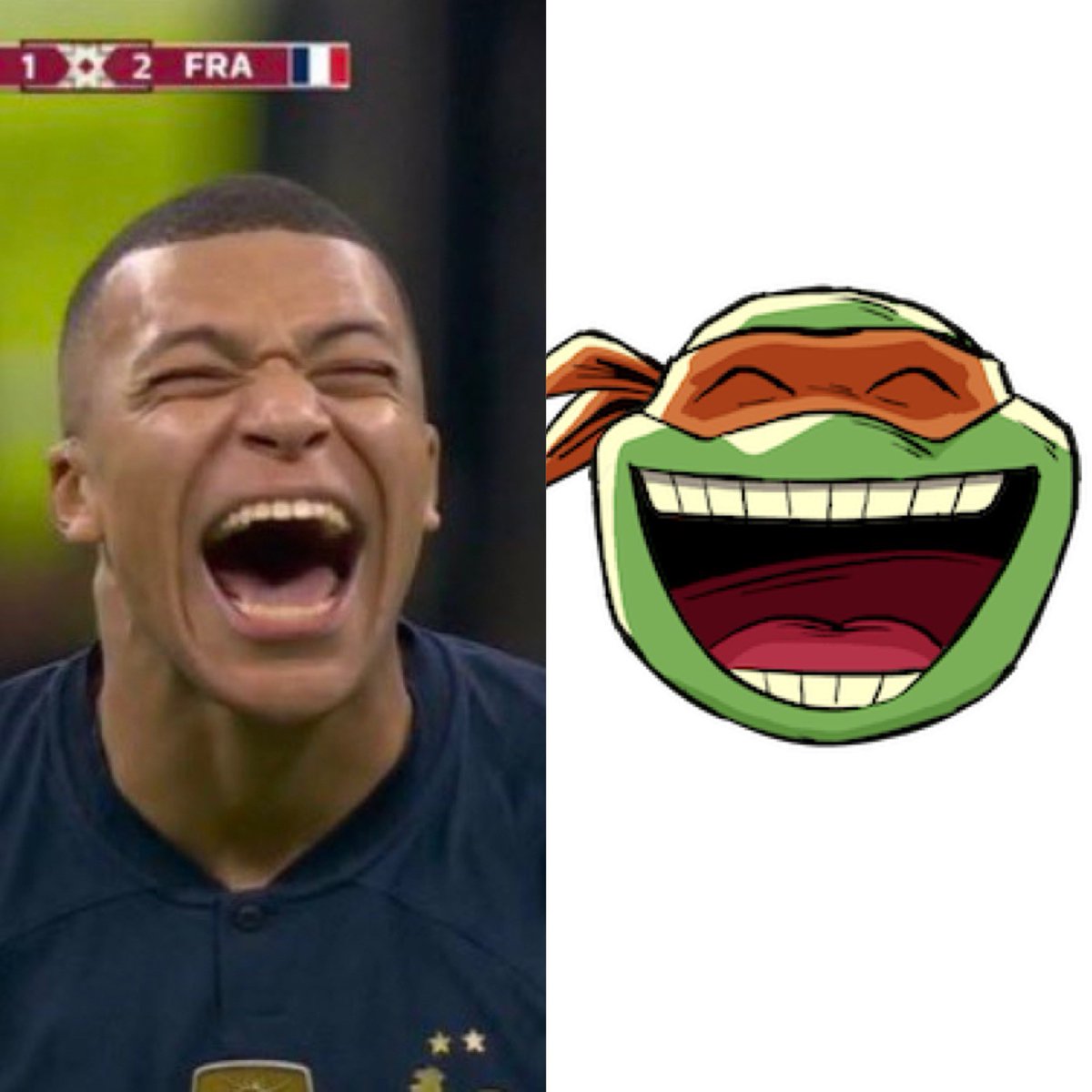 Nabil_Cosby's tweet photo. Mbappe après le penalty de kane 😂 #FIFAWorldCup #Mbappé #equipedefrance https://t.co/DyVW2OaJBZ
