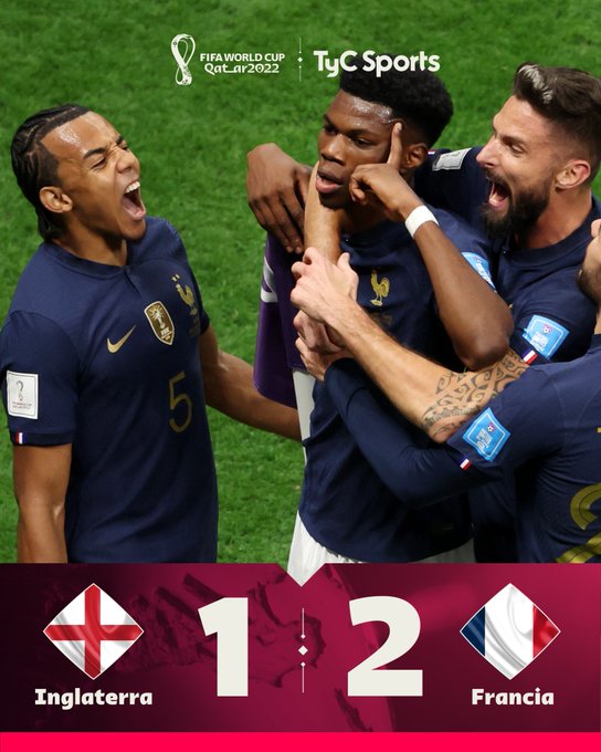 INGLATERRA 1 FRANCIA 2 - Mundial 2022 - Cuartos de Final - Resumen - Video FjpRTIeacAAgA9q?format=jpg&name=small